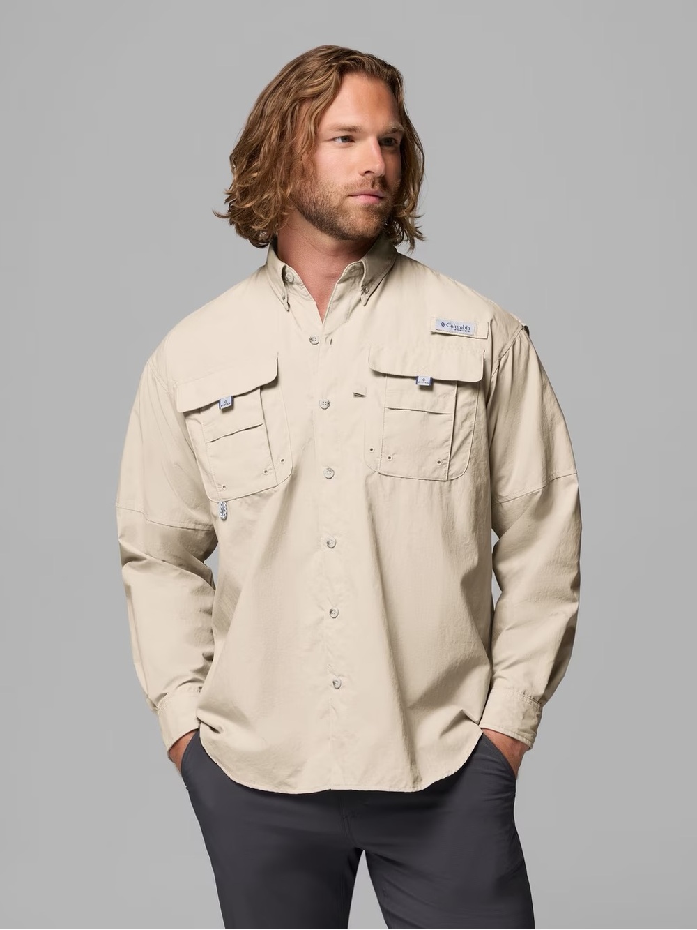 Columbia Men’s PFG Bahama II Long-Sleeve Shirt Size Small
